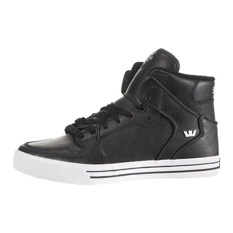 Buty Supra VAIDER - Sneakersy Wysokie Damskie - Czarne (KWRA-30287)